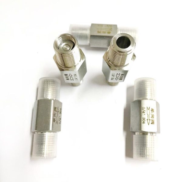 1/4" 3/8" 1/2" BSPT Equal Male Check Valve ,304 Stainless Steel Water Gas OilNon Return One Way valve - Image 3
