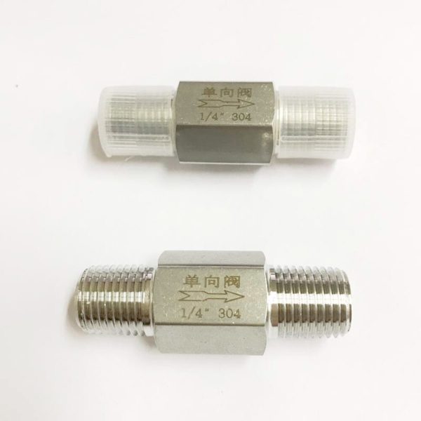 1/4" 3/8" 1/2" BSPT Equal Male Check Valve ,304 Stainless Steel Water Gas OilNon Return One Way valve - Image 4