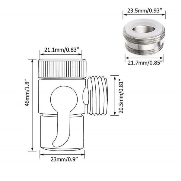1PC Switch Faucet Adapter Plastic Kitchen Sink Splitter Diverter Valve Water Tap Connector for Shower Bathroom Accessories - Image 4