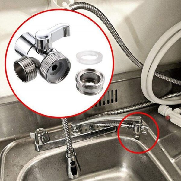 1PC Switch Faucet Adapter Plastic Kitchen Sink Splitter Diverter Valve Water Tap Connector for Shower Bathroom Accessories - Image 3