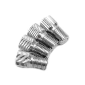 4pcs Valve Stem Extension 19X9mm Chrome Plated Brass M8X0.8 thread Valve cap stem For Car Truck Tyre Wheel pressure test