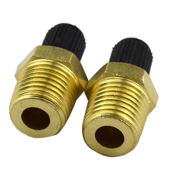 Pair 1/4 NPT Nickel Plated Brass Air Compressor Tank Fill Valve Schrader Rustless and Sturdy - Image 4