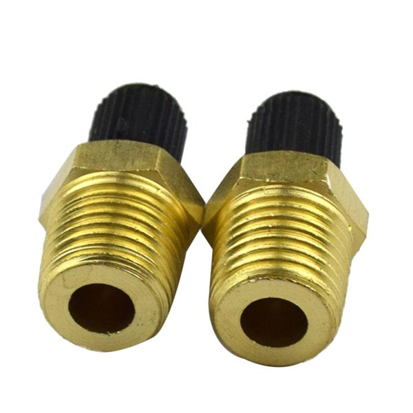 Pair 1/4 NPT Nickel Plated Brass Air Compressor Tank Fill Valve Schrader Rustless and Sturdy - Image 3