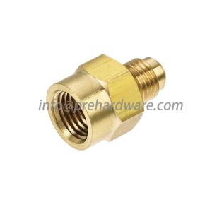 1/4 SAE Male x 1/4 NPT Female Brass Adapters in Air conditioning