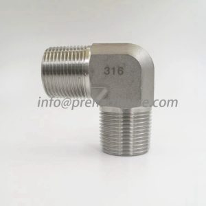 Parker CR Male Pipe Elbow 1/4 inch NPT Stainless Steel CR-SS-1/4