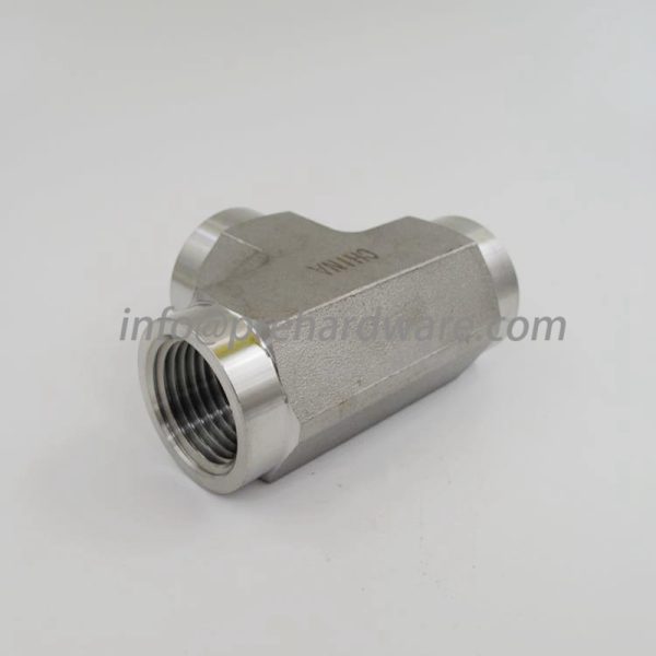 Stainless Steel forged 1/2"NPT Female Tee - Image 2