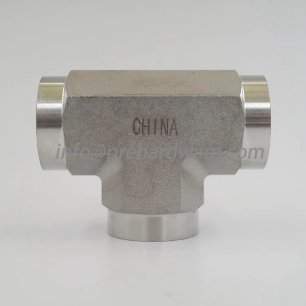 Stainless Steel forged 1/2"NPT Female Tee