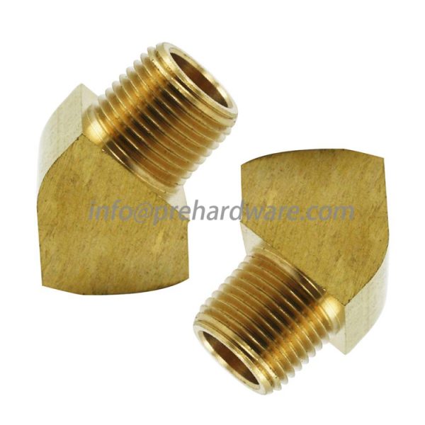 Brass 45° Street Elbow 3/8" NPT Female - 3/8" NPT Male - Image 6