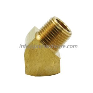 Brass 45° Street Elbow 3/8" NPT Female - 3/8" NPT Male
