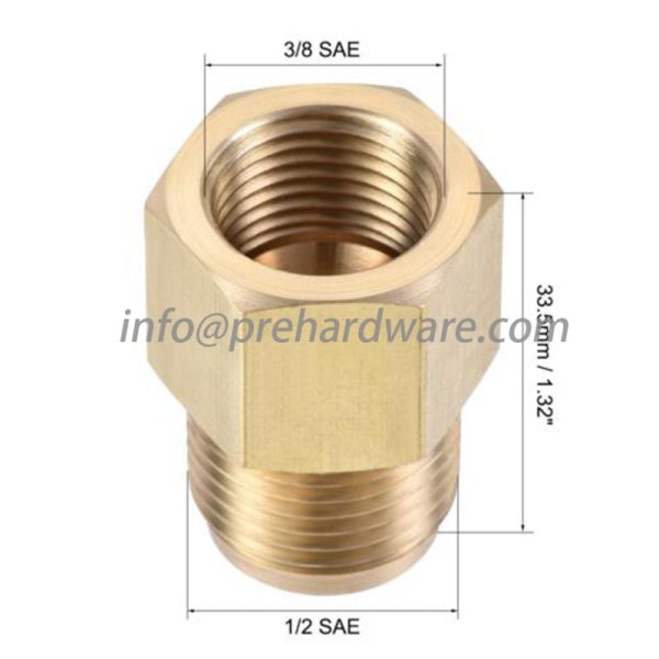 Quick Coupler Adapter - 3/8 SAE Male x 1/4 SAE Female - Image 4