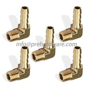 1/4" Male NPT x 5/16" OD Brass Hose Barb Elbow,Hose Barb 90° Elbow to Male Pipe