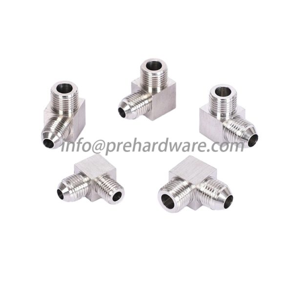 Stainless steel hydraulic fittings JIC Male x 1/4 BSPP M 90 Degree Elbow - Image 4