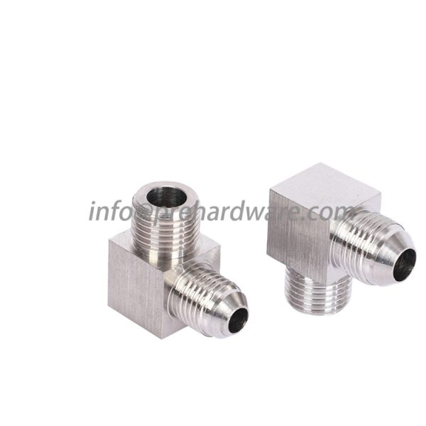 Stainless steel hydraulic fittings JIC Male x 1/4 BSPP M 90 Degree Elbow - Image 2