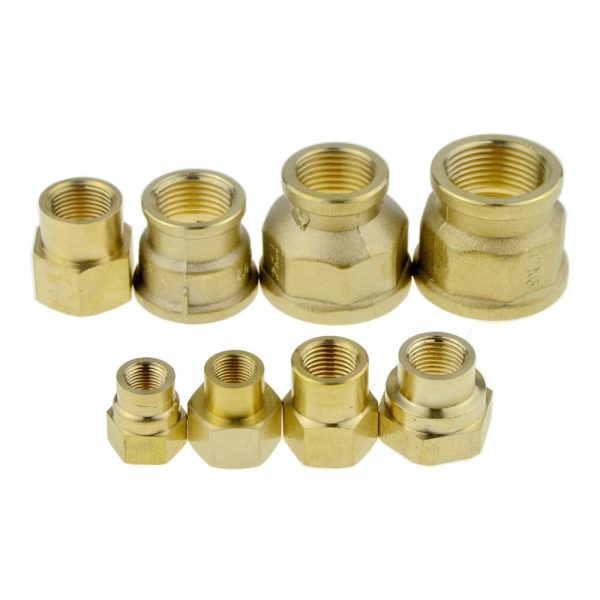 Brass Hex Reducer Pipe Fitting  Female Thread Adapter, Equal Coupler Connector Water Gas Plumbing fitttings - Image 3