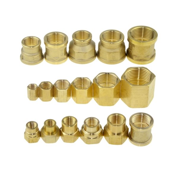 Brass Hex Reducer Pipe Fitting  Female Thread Adapter, Equal Coupler Connector Water Gas Plumbing fitttings