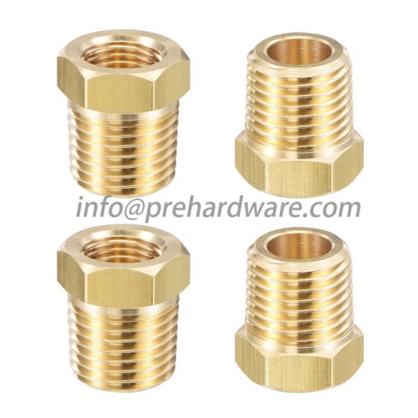 Brass Reducing Bushing, 1/4 MNPT x 3/8 FNPT - Image 5