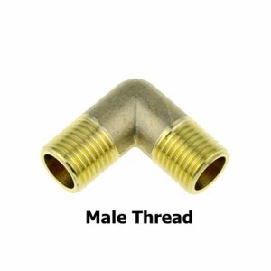 Brass Pipe Fitting Tee Elbow 2Way Female MaleThread Water Gas Oil Tube Adapter Coupler Connector