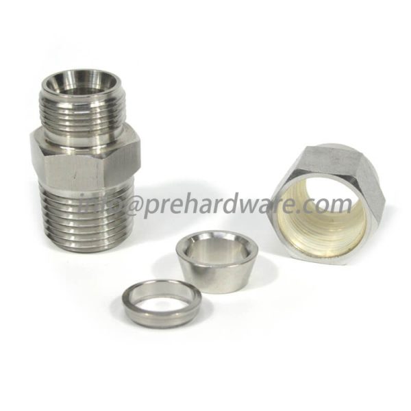 Stainless steel compression Tube Male Pipe NPT Connector - Image 2