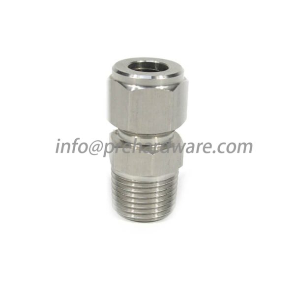 Stainless steel compression Tube Male Pipe NPT Connector