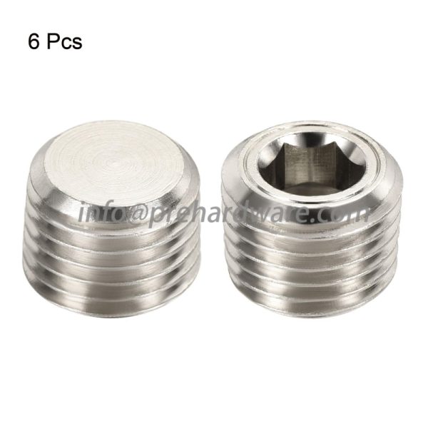 DIN908 NPT Hollow Hex Plug Supplier in China,nickel plated brass pipe plug - Image 2