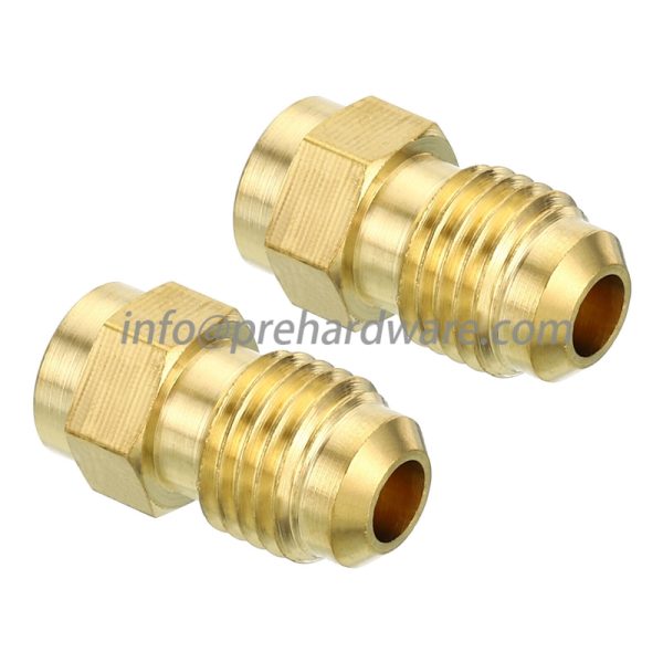 Brass Tube Fitting SAE 45 Degree Hex Flare Plug - Image 3