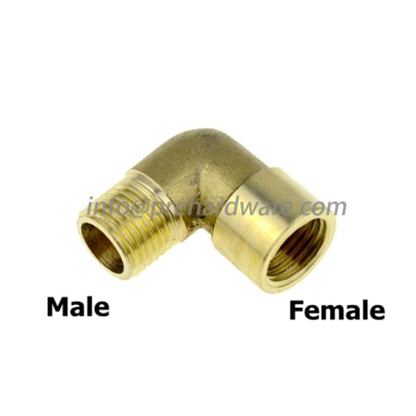 Brass Pipe Fitting Tee Elbow 2Way Female MaleThread Water Gas Oil Tube Adapter Coupler Connector - Image 2