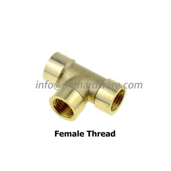 Brass Pipe Fitting 3 way Male Female Thread Tube Adapter - Image 4