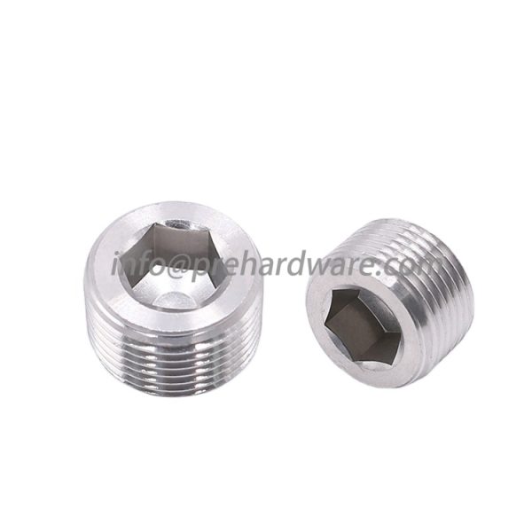 Factory direct sale Stainless steel BSPT/NPT male thread hollow hex plug - Image 2