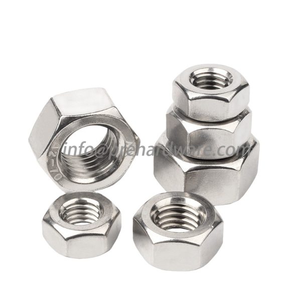 M10-1.5 Metric Finished Hex Nuts Stainless Steel Hexagon lock nut - Image 3