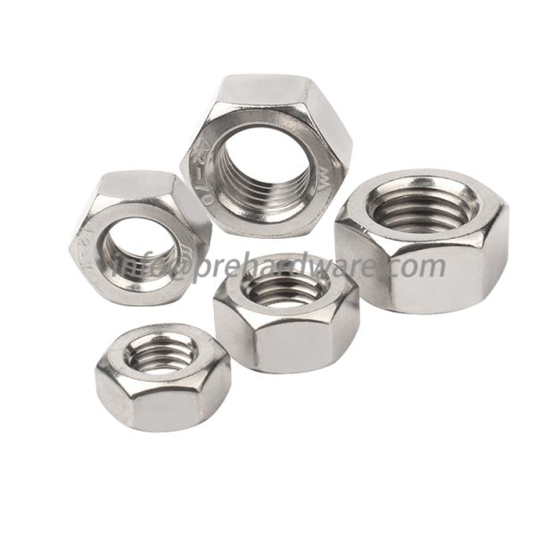 M10-1.5 Metric Finished Hex Nuts Stainless Steel Hexagon lock nut - Image 2