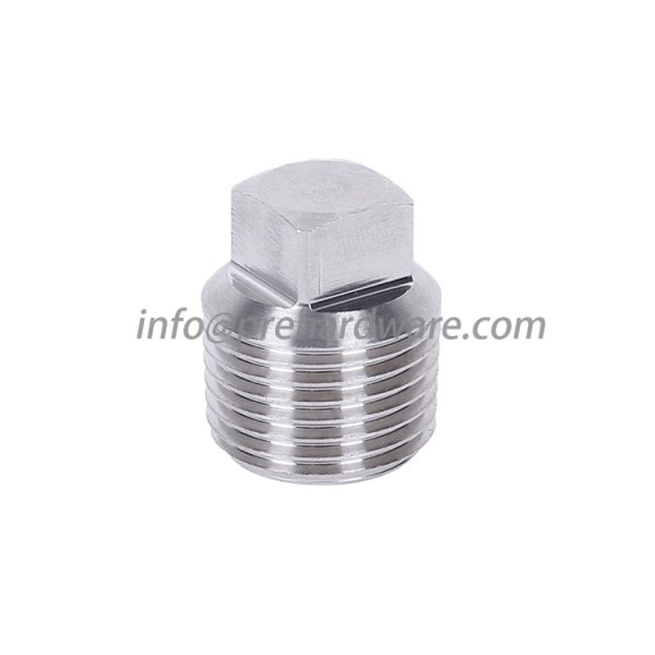 Instrumentation Stainless Steel square head pipe plug