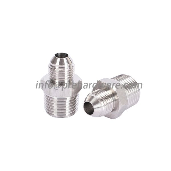 Stainless steel 37° Male JIC To NPT Male Pipe Connector - Image 3