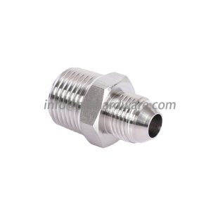 Stainless steel 37° Male JIC To NPT Male Pipe Connector