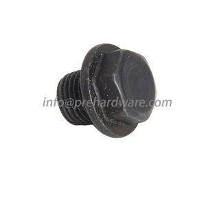 DIN910 Carbon Steel Oxide Black Hexagon Head Plug Screws with Flange