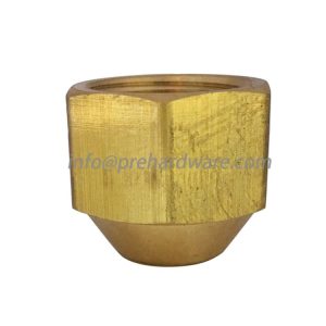 Brass Tube Fitting, Short Flare Nut, 3/8" Tube OD