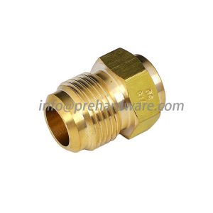 Brass Tube Fitting SAE 45 Degree Hex Flare Plug