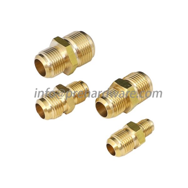 Double flare union,1/2" X 1/2" brass male flare union - Image 3