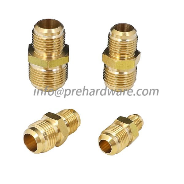 Double flare union,1/2" X 1/2" brass male flare union - Image 2