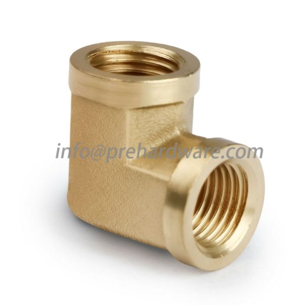 Forged 3/8" BSP Brass Elbow Female x Female - Image 4