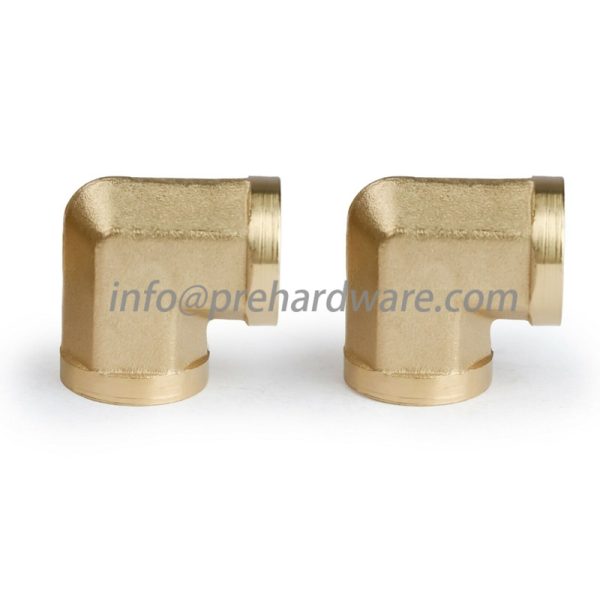 Forged 3/8" BSP Brass Elbow Female x Female - Image 3