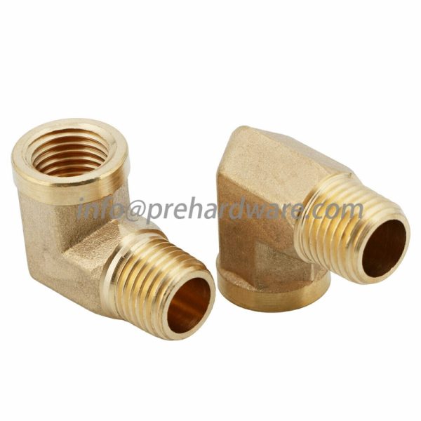 Brass Pipe Fitting Forged 90 Degree Street Elbow 3/8"NPT Male to female - Image 2