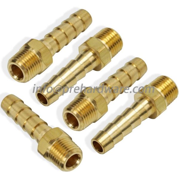 Brass hose barb 10mm with 1/4" male thread fitting - Image 5