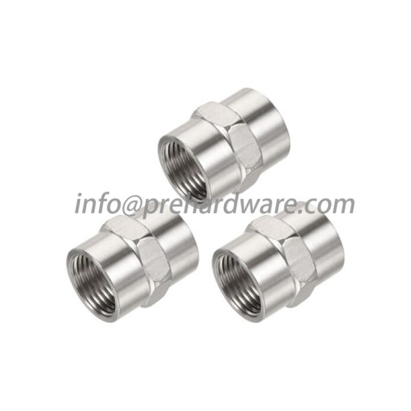 Parker Stainless Steel 316 Pipe Fitting, Hex Coupling, 1/2" NPT Female X 1/2" NPT Female - Image 3