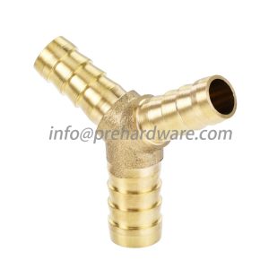 brass y shape 3 ways hose barb connectors hose barb fitting