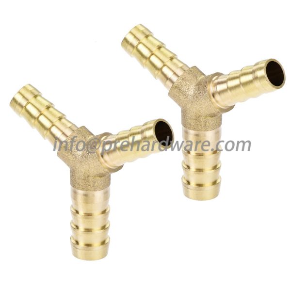 brass y shape 3 ways hose barb connectors hose barb fitting - Image 5