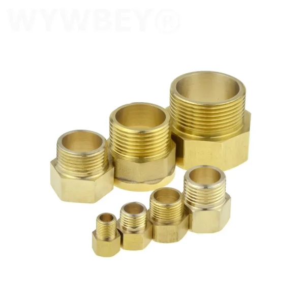 Brass 1/8 1/4 3/8 1/2 3/4 Female to Male Threaded Hex Bushing Reducer Copper Pipe Fitting Water Gas Adapter Coupler Connector - Image 3