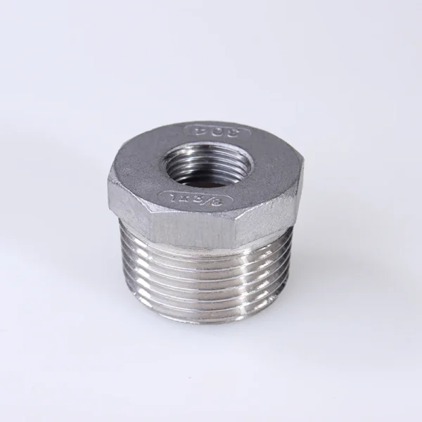 Reducer Bushing Male x Female 1/8" 1/4" 1/2" 3/4" 1" 1-1/4" 1-1/2" BSP Threaded Stainless Steel SS 304 Reducer Pipe Fitting - Image 5