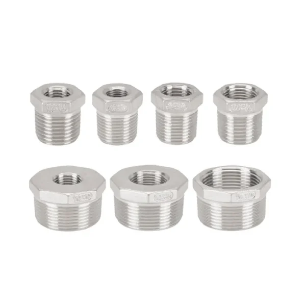 Reducer Bushing Male x Female 1/8" 1/4" 1/2" 3/4" 1" 1-1/4" 1-1/2" BSP Threaded Stainless Steel SS 304 Reducer Pipe Fitting