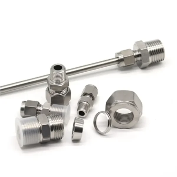 SS 304 Stainless Steel Double Ferrule Compression Connector 6mm 8mm 10mm 12mm Tube to 1/8" 1/4" 3/8" 1/2" Male NPT Pipe Fitting - Image 5