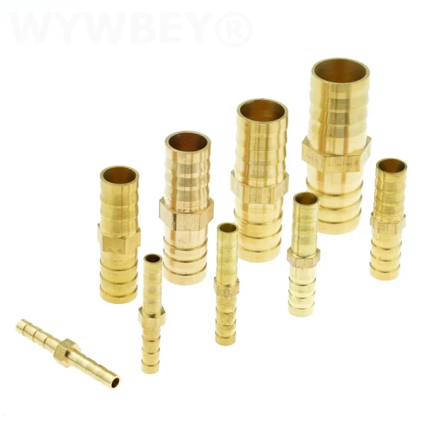 Tee hose barb Y hose barb, 4 Way Brass Hose Connector Splicer Barb Pipe Fitting ，Tail Pneumatic Air Water Hose Coupler Adapter - Image 2